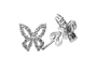 Diamond Butterfly-Outline Earrings, 18k Gold
