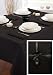 100% Cotton 54in x 90in Black Tablecloth and 4 Napkin Set