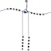 Light Blue RAINBOW GEM Dangle BELLY CHAIN
