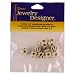 Bone Bead, Round Miniature Assorted, 10pc Pkg