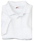 Stedman by Hanes Jersey Knit Sport Shirt with Pocket White-L