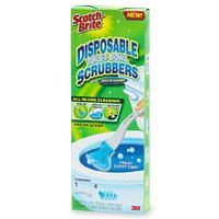 Scotch-Brite Disposable Toilet Cleaner Starter Kit, 1 Handle, 4 Refills
