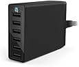 Anker 60W/12A 6-Port USB Charger PowerPort 6 for iPhone 6/6 Plus, iPad Air 2/mini 3, Samsung Galaxy s6/s6 edge, Note 5 and More
