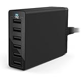Anker 60W/12A 6-Port USB Charger PowerPort 6 for iPhone 6/6 Plus, iPad Air 2/mini 3, Samsung Galaxy s6/s6 edge, Note 5 and More