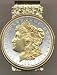 Morgan Silver Dollar (1878 - 1921) Two Tone U.S. Coin Hinged Money Clip