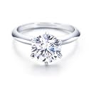 Bling Jewelry Round Cut Cubic Zirconia Bridal Engagement Ring Solitaire 3.5ct