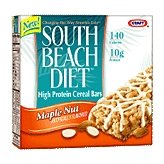 Childrens Toyshop  Gourmet Food : South Beach Diet Cereal Bars High Protein Maple Nut 6oz 5 Bars/Box