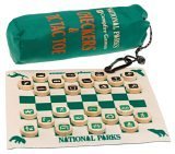 National Parks Campfire Games: Checkers & Tic Tac Toe