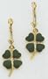 Irish Four Leaf Clover Earrings - FB585E