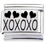 Body Candy Italian Charms Laser KISSES AND HUGS