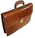Floto Milano Brown Briefcase Attache Lap-top Case