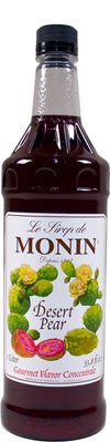 Monin Desert Pear Gourmet Flavoring Syrup 1 Ltr Plastic Bottle