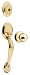 Kwikset 687DAxP 3 CP Maximum Security Dakota Lever Combo Kit, Polished Brass
