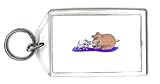 Keychain with animals, animal, dog
