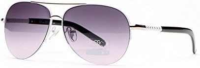 Anais Gvani Sleek Fashion Aviator Sunglasses with Ribbed Side Accents Single and 2 Pack