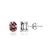 Jewelrypalace Women's Oval Natural Rainbow Mystic Topaz 925 Sterling Silver Stud Earrings