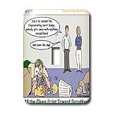 Rich Diesslins Funny KNOTS Scouting Cartoons - All the Clues Point Toward Scouting - Fingerprinting - Light Switch Covers - single toggle switch