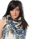 Triple 5 Soul - Triple 5 Soul The Crazy Print Thin Scarf in Navy,Accessories for Women (555 Soul)