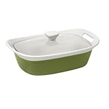 (^#5 NEW) CorningWare Etch 2-1/2-Quart Casserole with Cover, Green cheapest price in usa