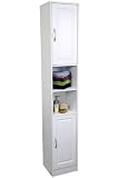 Organize It Storage Tower, 71.5Hx12.25W, WHITE