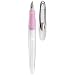 Herlitz 10999753 Schul-Füllhalter my.pen M-Feder weiß/pink, inklusive Patrone