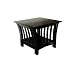 American Furniture Alliance Florenzia End Table, Black Lacquer