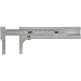 Starrett 424 Vernier Caliper, Stainless Steel, Nib Style Jaw, 0-3.5" Range, +/-0.03125" Accuracy, 1/32" Resolution