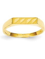 14k Childs Diamond-Cut Ring