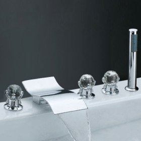 Waterfall Tub Faucet with (Chrome Finish