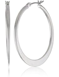 Kenneth Cole New York Small Silver-Tone Hoop Earrings