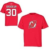 Reebok New Jersey Devils Martin Brodeur Player Name & Number T-Shirt Large