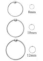 GlitZ JewelZ Round Silver Hoop Earrings with Ball Top