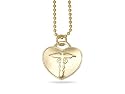 Epilepsy Gold Plated Heart Pendant