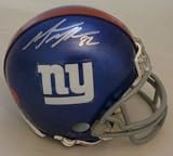 Mario Manningham Autographed New York Giants Mini Helmet