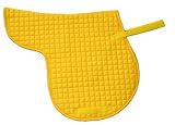 All Purpose English Saddle Pad Quilted Cotton Yellow