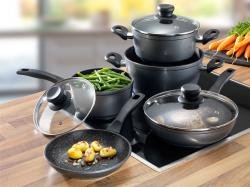 STONELINE ® Aluminium 8-teiliges Kochtopf Set