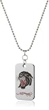 Ed Hardy Open Mouth Panther Base Metal Color Print Dog Tag, 24 