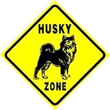 HUSKY ZONE dog pet sled arctic snow new sign
