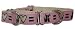 Designer Dog Collar - Love Dog Martingale Collar - Pink - Medium - Made in USA