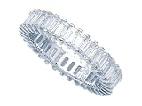 3.10 cts Baguette Diamonds Eternity Band - Platinum, 18kt White or Yellow Gold