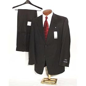 Buy Big Mens Charcoal Grey Stripe Suit by Austin Reed by Austin Reed
