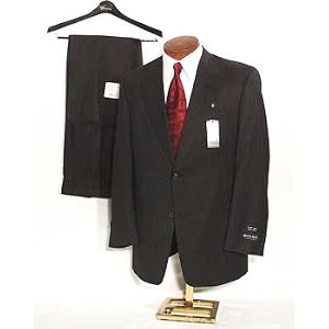 Buy Big Mens Charcoal Grey Stripe Suit by Austin Reed by Austin Reed