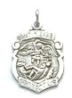 St. Michael Sterling Silver Medal Pendant.18"stainless Steel Necklace Chain