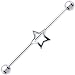 Surgical Steel Hollow Star Industrial Project Bar 37mm