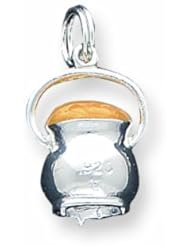 Sterling Silver Pot Of Gold Charm
