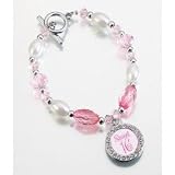 Pink Crystal & Pearl Sweet 16 Bracelet for 16th Birthday Pink Crystal & Pearl Sweet 16 Bracelet for 16th Birthday