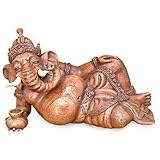 NOVICA Wood statuette, 'Magnanimous Ganesha'