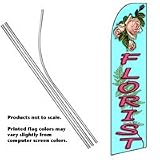 FLORIST Feather Banner Flag Kit (Flag and Pole)