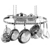 Review Stacks and Stacks  / Stainless Steel Oval Hanging Pot Rack (Stainless Steel) (1.5