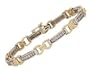 Two-tone 'Italian' Bridge Diamond Bracelet